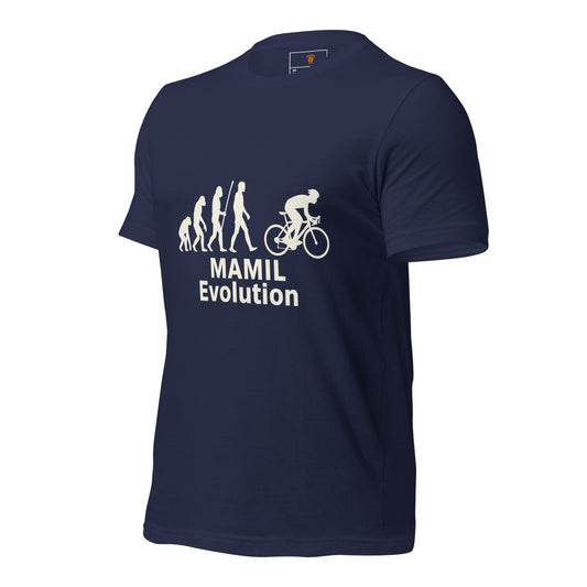 MAMIL evolution funny cycling shirt for dads and road cyclists