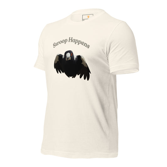 Magpie swooping cycling shirt for Australian riders