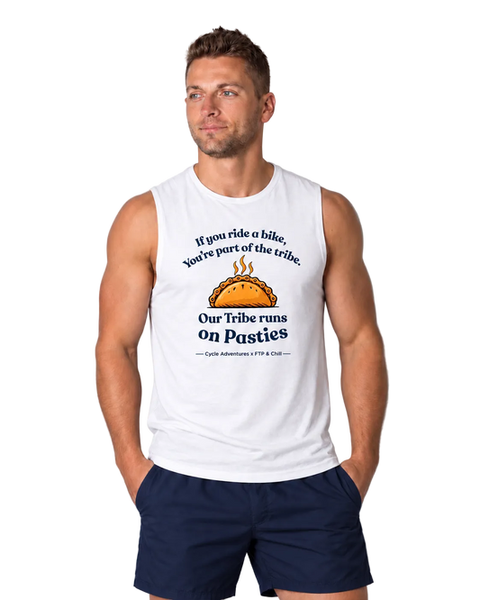 Our Tribe Runs on Pasties - Cycle Adventures singlet