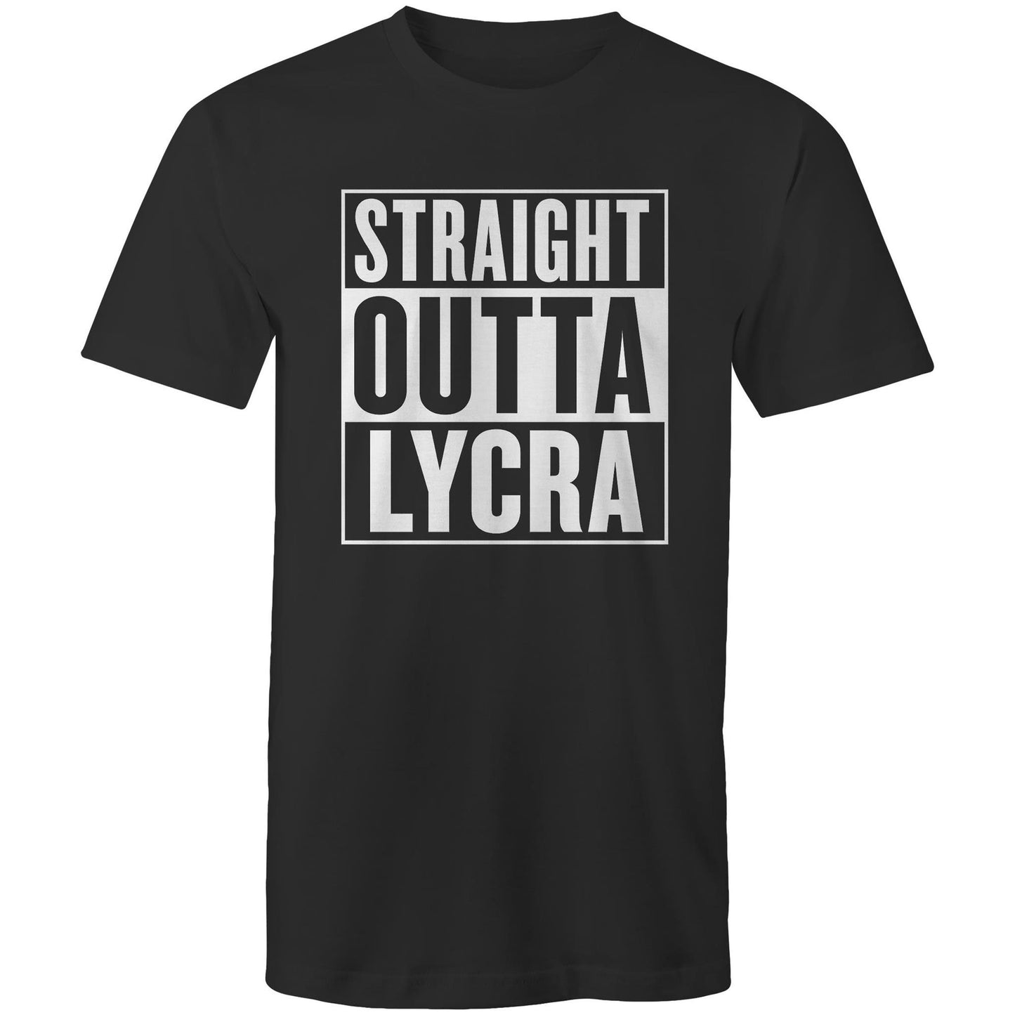 Straight out Lycra funny tee
