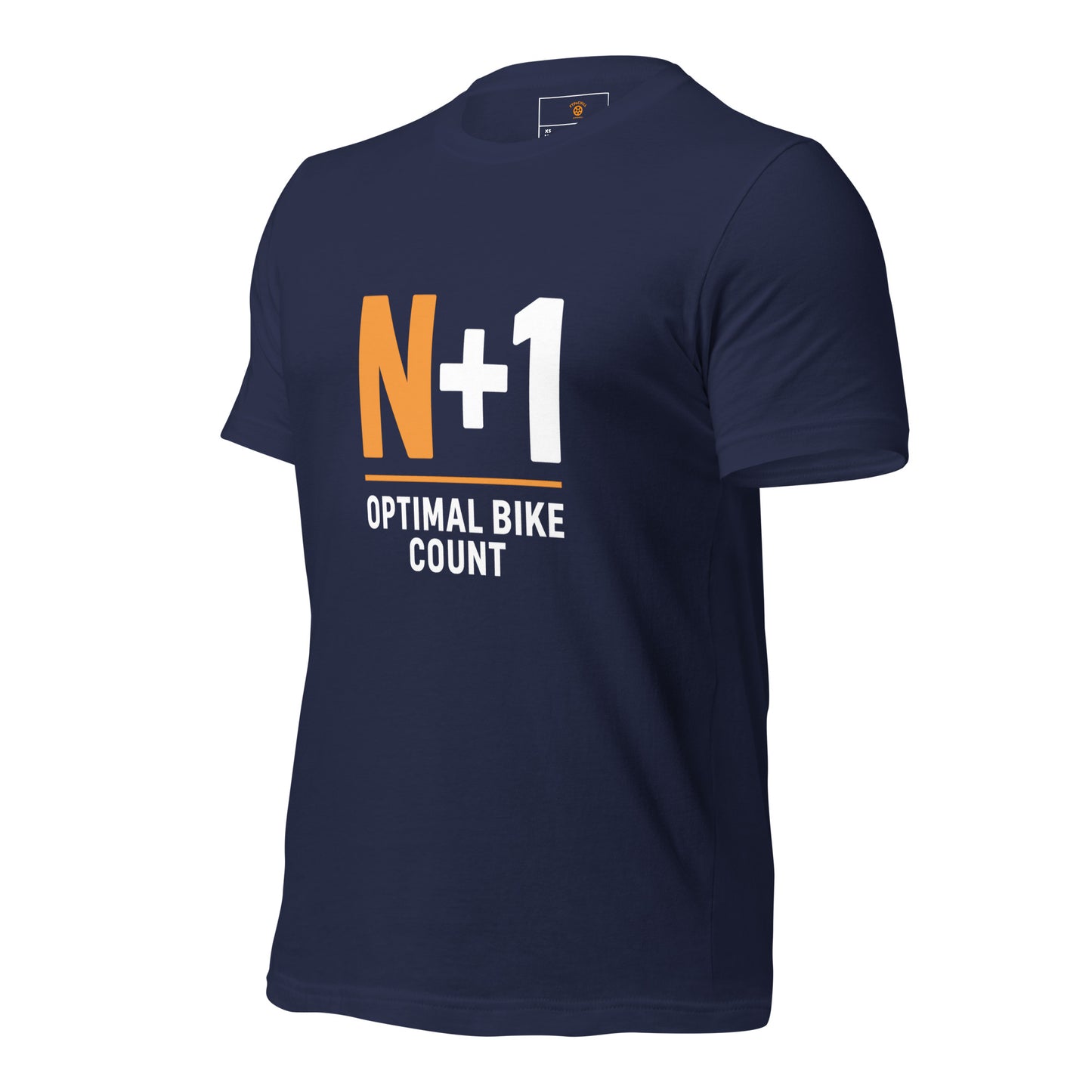 N+1 optimal bike count cycling shirt – cycling humour tee