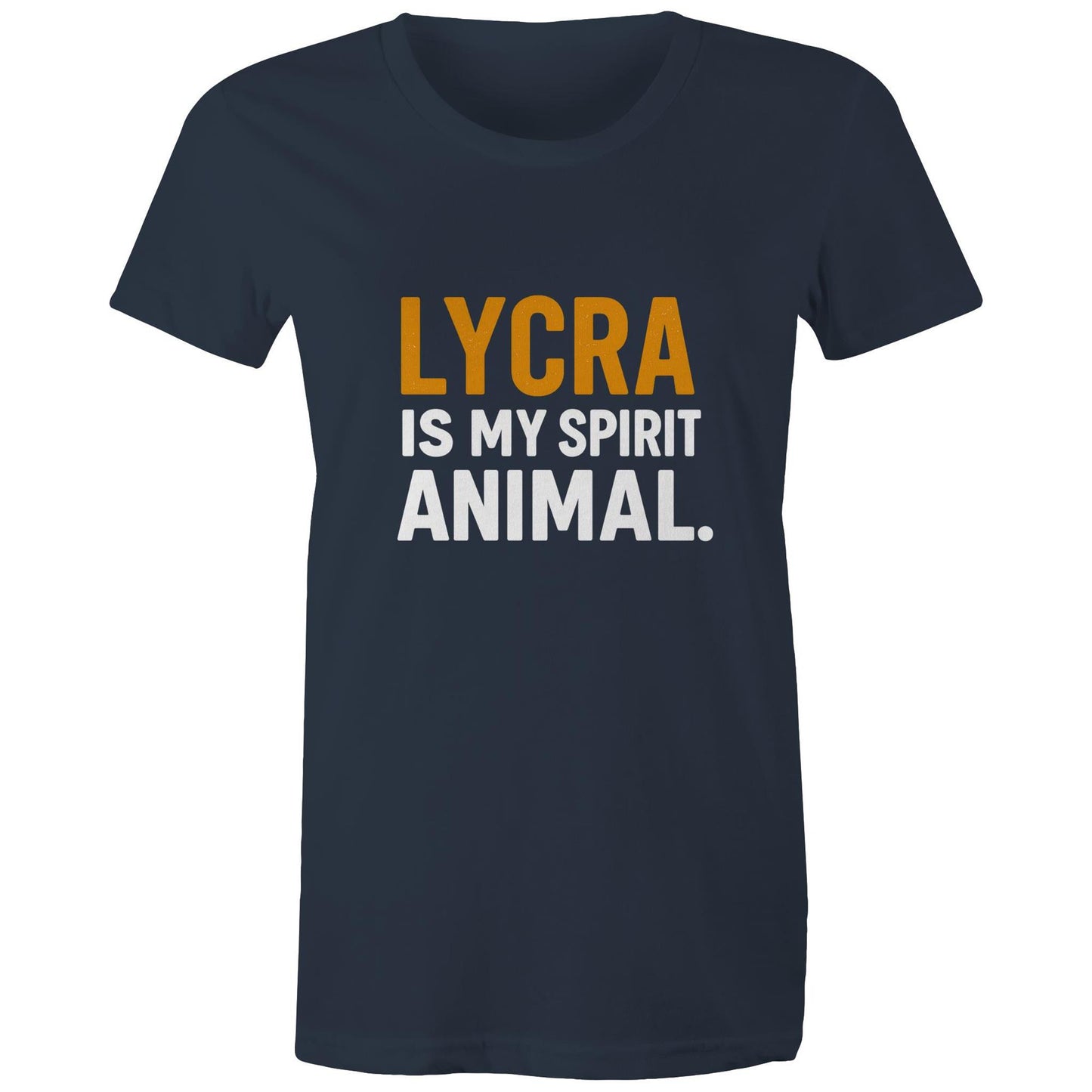 Women’s “Lycra Is My Spirit Animal” Tee