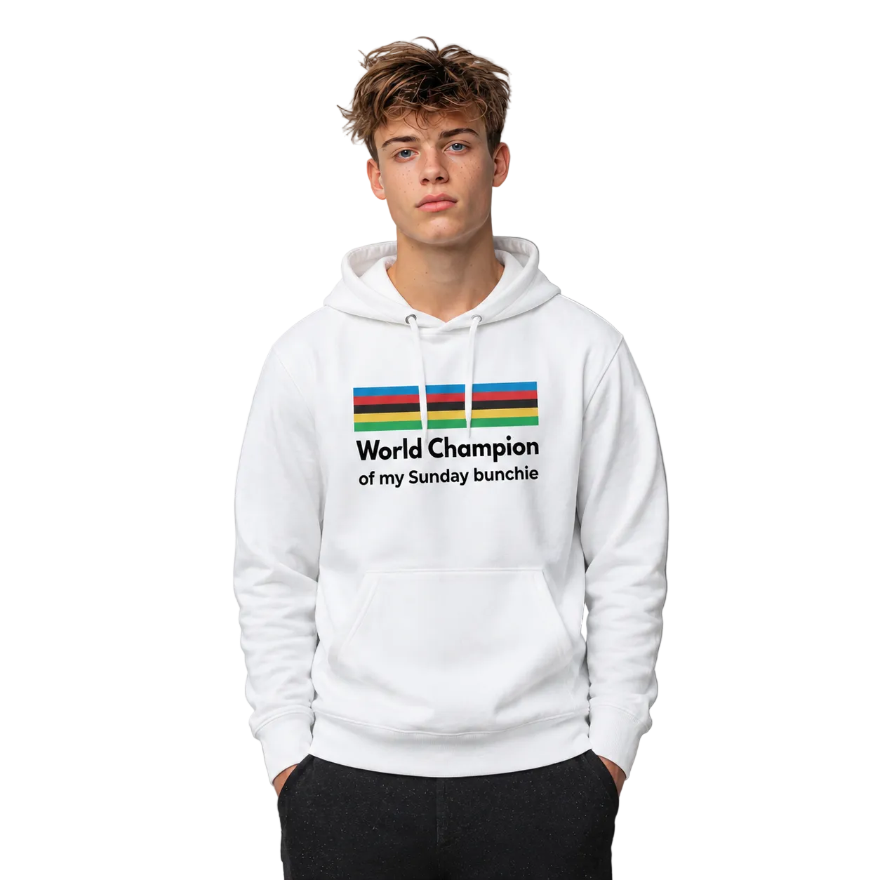 World champion of my sunday bunchie cycling hoodie