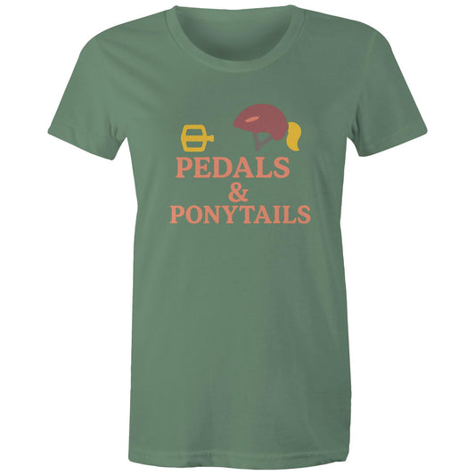 Pedals & Ponytails Tee